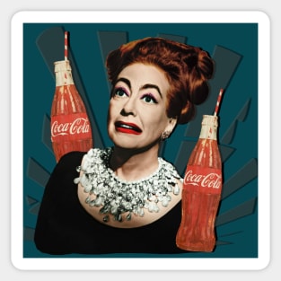 Joan Crawford Coca Cola Sticker